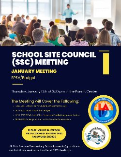 SSC January SPSA/Budget Meeting Flyer_English
